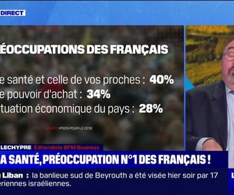 Replay La chronique éco - SONDAGE - La santé est la première préoccupation des Français