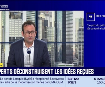 Replay BFM Bourse - Mythomètre : Le prix du pétrole est amené tôt ou tard à baisser. FAUX répond Bertrand Puiffe - 22/10