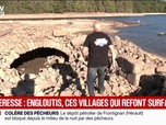 Replay BFM Première - Dans la Creuse, face à la sécheresse, des villages enfouis sous les eaux réapparaissent
