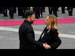 Replay En visite à Rome, Volodymyr Zelensky déclare avoir confiance en Giorgia Meloni