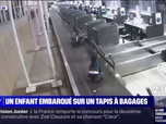 Replay L'image du jour - Un enfant se fait embarquer par le tapis à bagages de l'aéroport de Santiago au Chili