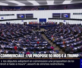 Replay 20H BFM - Guerre commerciale: l'Union européenne propose d'augmenter de 50 milliards d'euros ses achats de produits américains