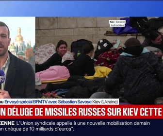 Replay BFM Première - Guerre en Ukraine: deux morts à Kiev dans une attaque de missiles russes