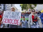 Replay Des manifestants tracent une 'ligne rouge' à Bruxelles contre la guerre à Gaza