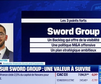 Replay BFM Bourse - Ils apprécient Sword Group - 15/11