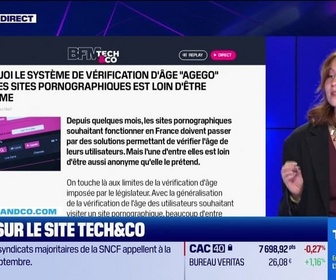 Replay Tech & Co, la quotidienne - À lire sur le site Tech&Co : Pourquoi le système de vérification d'âge AgeGO pour les sites pornographiques est loin d'être anonyme, par Salomé Ferraris - 04/09