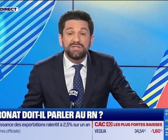 Replay Good Morning Business - L'Edito de Raphaël Legendre : Le patronat doit-il parler au RN ? - 14/04