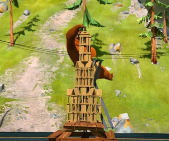 Replay Grizzy et les lemmings - Ours de construction
