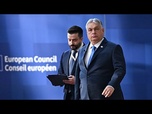 Replay Sommet UE : les leaders européens condamnent le veto d'Orbán