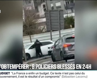 Replay 20H BFM - Neuf policiers blessés suite à des refus d'obtempérer en 24 heures