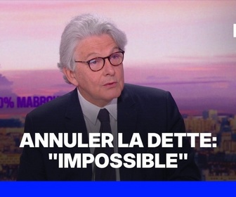 Replay 100% Mabrouk - Annuler la dette: Ce serait juste impossible sans sortir de la zone euro, explique Thierry Breton