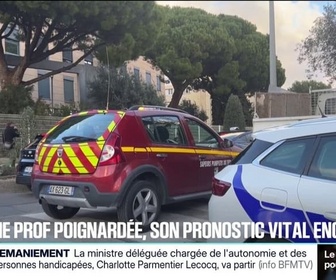 Replay 20H BFM - À Sanary-sur-Mer, une professeure d'arts plastiques poignardée, son pronostic vital toujours engagé