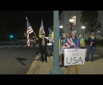 Replay À Washington, les Ukrainiens et leurs supporters célèbrent l'augmentation de l'aide à l'Ukraine