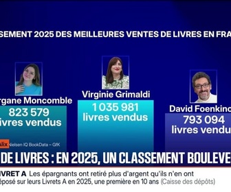Replay BFM Première - Ventes de livres : en 2025, un classement bouleversé - 22/01