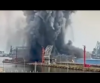 Replay Le moment où un drone marin explose dans le port de Constanța, en Roumanie