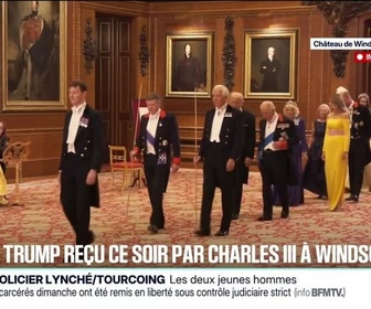 Replay 20H BFM - La famille royale britannique et Donald Trump sont réunis pour un grand banquet au château de Windsor