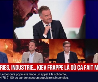 Replay BFM Grand Soir - Raffineries, industrie... Kiev frappe là où ça fait mal - 10/08