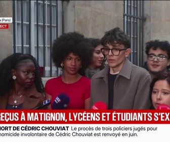 Replay Marschall Truchot : Reçus à Matignon, lycéens et étudiants s'expriment - 26/10