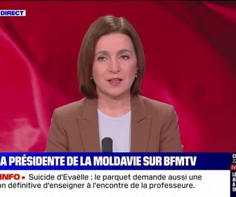 Replay BFM Story - Story 7 : La Moldavie est en sécurité aujourd'hui grâce au courage du peuple ukrainien, Maia Sandu, présidente moldave - 11/03