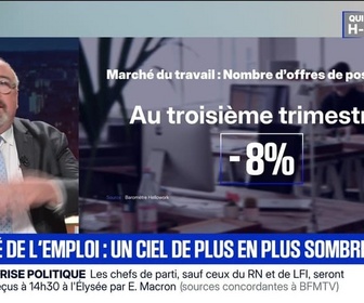 Replay BFM Première - BFM Éco : Marché de l'emploi, un ciel de plus en plus sombre... - 10/10
