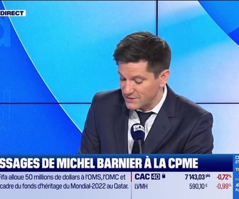 Replay Les off de Legendre : Les messages de Michel Barnier à la CPME - 28/11