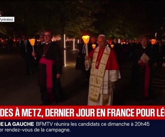 Replay BFM Première - Le pape Léon XIV se rend à Metz ce lundi pour son dernier jour en France