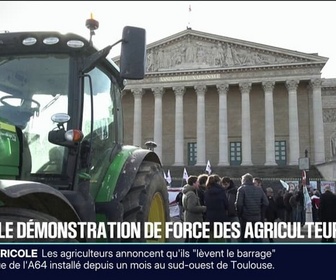 Replay 20H BFM - Des centaines d'agriculteurs se sont mobilisés toute la journée devant l'Assemblée