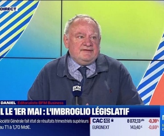 Replay Good Morning Business - L'Edito de Jean-Marc Daniel : Travail le 1er mai, l'imbroglio législatif - 30/04