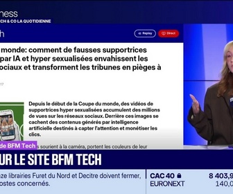 Replay Tech & Co, la quotidienne - À lire sur le site Tech&Co : Coupe du monde, comment de fausses supportrices générées par IA et hyper sexualisées envahissent les réseaux sociaux et transforment les tribunes en pièges à clics, par
