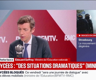 Replay Face à Face - Il y a eu des situations dramatiques, s'indigne Édouard Geffray, ministre de l'Éducation nationale