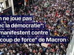 Replay ROBIN DE BFM - Avec les manifestants à Paris contre le coup de force d'Emmanuel Macron