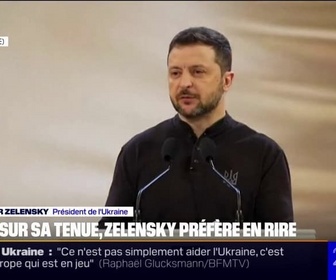 Replay 20H BFM - Désolé, je ne suis pas en costume: le trait d'humour de Volodymyr Zelensky lors d'une cérémonie culturelle en Ukraine