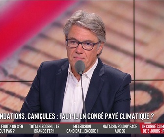 Replay Les Grandes Gueules - Ne pas travailler en cas d'évènements météo contraignants… Faut-il un congé payé climatique de 5 jours par an ?