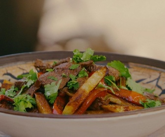 Replay Petits Plats en équilibre - Rumsteak poivrons frites