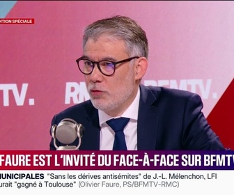Replay Face à Face - Olivier Faure sur les propos de François Hollande critiquant sa stratégie pour les municipales: Un ancien président ne devrait pas dire ça