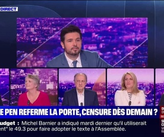 Replay Le 120 minutes - Le Pen referme la porte, censure dès demain ? - 01/12