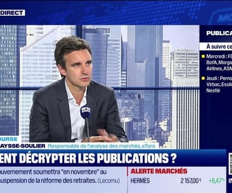 Replay BFM Bourse - Culture Bourse : Comment décrypter les résultats d'entreprises ?, par Antoine Larigaudrie - 15/10