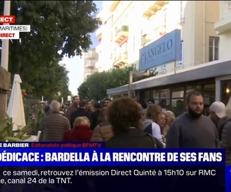 Replay BFM Politique - Nice: Bardella à la rencontre de ses fans pour une séance dédicace