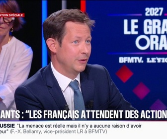 Replay Le Grand Oral 2027 - Carburants: La première chose à faire c'est de suspendre les Certificats d'économie d'énergie, déclare François-Xavier Bellamy, vice-président des Républicains