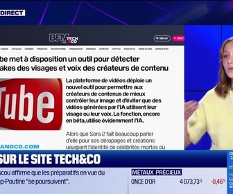 Replay Tech & Co, la quotidienne - À lire sur le site Tech&Co : IA, YouTube met à disposition un outil pour détecter les deepfakes des visages et voix des créateurs de contenu, par Salomé Ferraris - 22/10