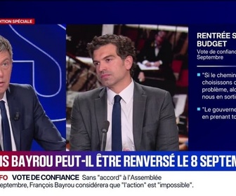 Replay 20H BFM - Vote de confiance du 8 septembre: On va faire nos contre-propositions, assure Jonas Haddad, porte-parole des Républicains