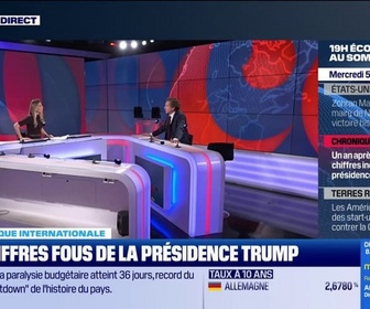 Replay Le 19h Eco - Les chiffres fous du mandat Trump : guerre, dettes et golf