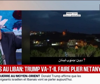 Replay BFM Première - Guerre au Moyen-Orient: Donald Trump jugerait bienvenue la fin des hostilités au Liban