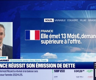 Replay BFM Bourse - L'éco du monde : La France a levé aujourd'hui 13 milliards d'euros de dettes - 06/02