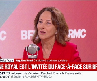 Replay Face à Face - Ce gouvernement a par sa mauvaise politique provoqué des révoltes sociales, déclare Ségolène Royal, candidate à la primaire socialiste