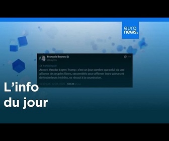 Replay L'info du jour | 29 juillet 2025 - Matin