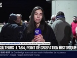 Replay 20H BFM - Dermatose bovine: l'A64 toujours bloquée par des agriculteurs en Haute-Garonne