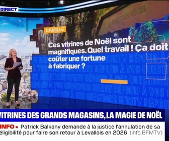 Replay Combien coûte la fabrication des vitrines de Noël? BFMTV répond à vos questions