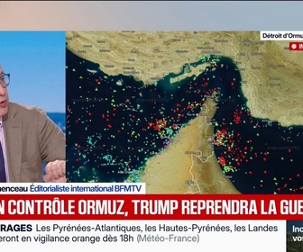 Replay BFM Première - Donald Trump menace de reprendre la guerre si l'Iran garde le contrôle du détroit d'Ormuz