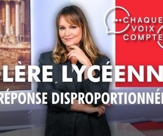 Replay Chaque voix compte - Colère lycéenne : une réponse disproportionnée ?